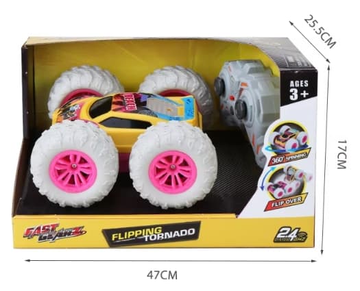 2.4GHz RC Stunt Car for Kids – 360° Flips, Double-Sided Driving, Remote Control Toy with Expert Stunt Moves