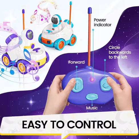 Wholesale Remote Control Electric Space Vehicle Toy 2-Channel Cartoon Astronaut Bumper for Kids and Toddlers